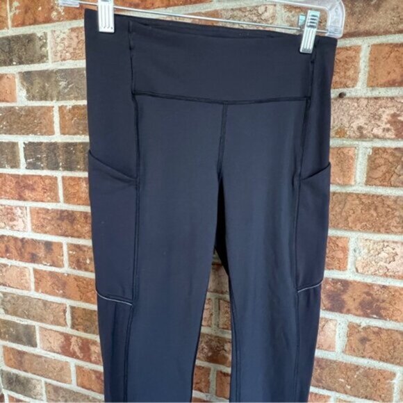 Lululemon Speed Up leggings Women Two Long Pockets Black Pants Size 4 EUC - Picture 11 of 15